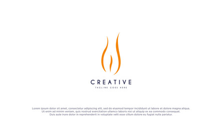 Woman body Health and wellness logo design with negative space style. vector illustration