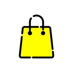 Shopping bag icon logo