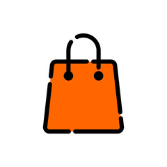 Shopping bag icon logo