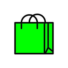 Shopping bag icon logo