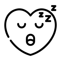 sleep outline icon