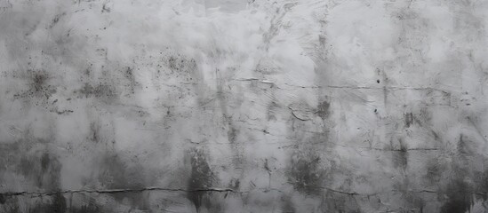 A monochrome photography of a freezing concrete wall with a pattern resembling wood flooring. Twigs...