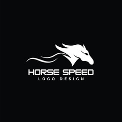 horse speed logo vector