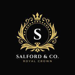 Salford anniversary golden laurel wreath