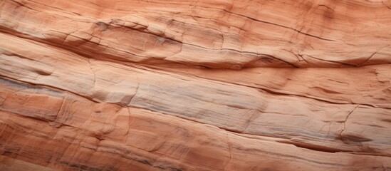 A detailed closeup of a bedrock outcrop, displaying intricate formations and textures resembling hardwood. The terrain shows fault lines and wood stainlike patterns