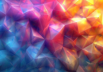 Abstract background with triangles. Created with Ai