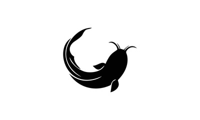 catfish black icon vector 