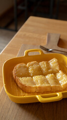 Bread with condensed milk