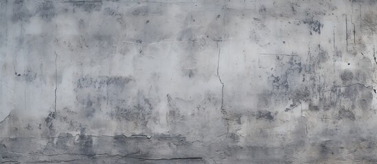 Fototapeta premium A close up of a grey concrete wall with peeling paint, showcasing a monochrome photography aesthetic and adding a touch of darkness to the urban landscape