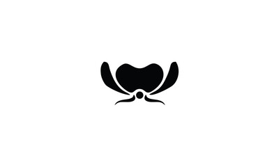 little lotus icon vector 