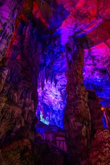 Papier Peint photo autocollant Guilin Underground lake in Reed Flute Caves in Guilin, China