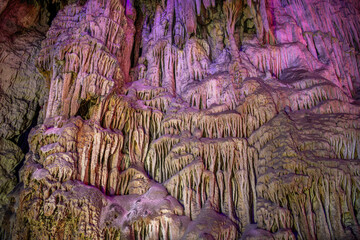 Reed Flute Cave, an underground cave in Guilin, China