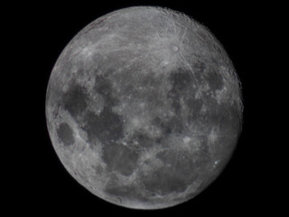 Close up of the full moon 