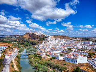 Arcos de la Frontera, one of the famous white villages in the province of Cadiz in Spain.