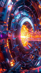 Harnessing fusion energy reactor glowing with power