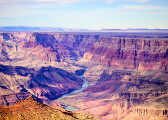 View of the Grand Canyon National Park from Navajo Point on the South Rim of the Grand Canyon. 