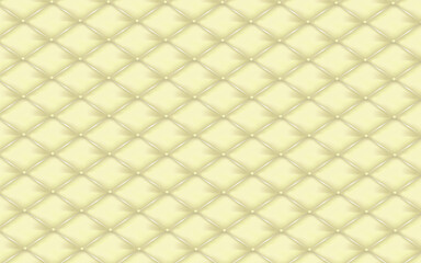 菱形ステッチのクリームのキルティング生地の背景