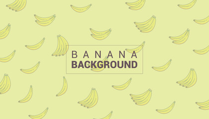 Obraz premium vector banana theme background design, wall wallpaper etc.