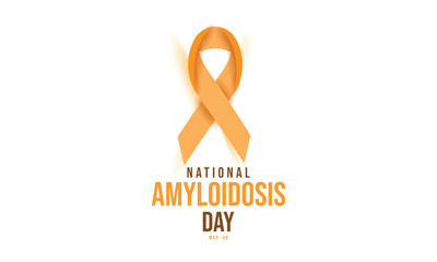 National Amyloidosis Day. background, banner, card, poster, template. Vector illustration.