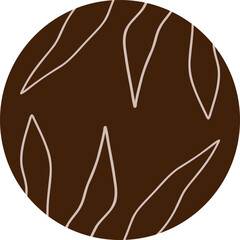 Bohemian abstract shape vector element