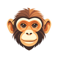 A close-up portrait of a curious monkey 