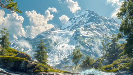 Glacial Solitude, Luminist Reverie