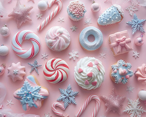 Experiment with pastel hues and sweet treats to craft an eye-catching holiday-inspired artwork