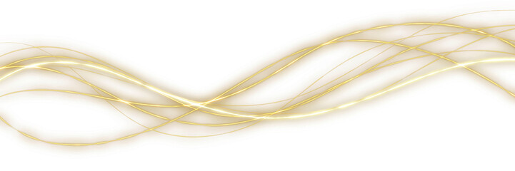 glittering gold luxury line effect