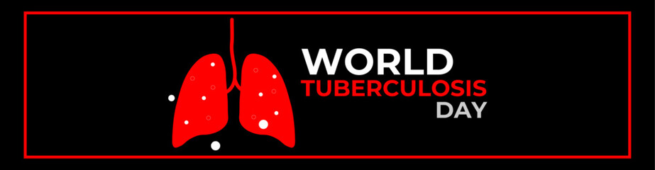 World Tuberculosis Day. March 24. Holiday concept. Template for background, banner, flyer, brochure, card, cover, website, Ads, poster with text inscription. Awareness concept. Vector illustration