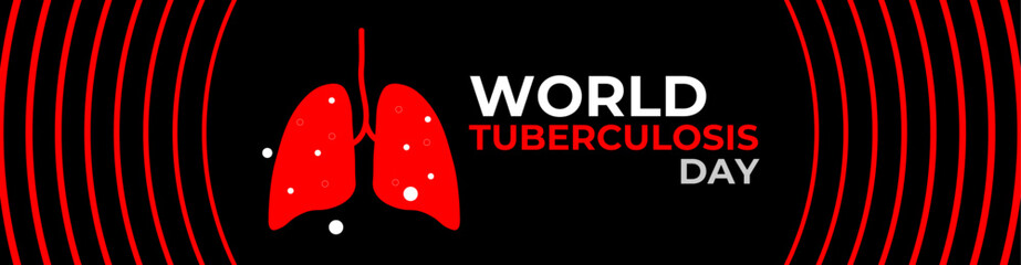 World Tuberculosis Day. March 24. Holiday concept. Template for background, banner, flyer, brochure, card, cover, website, Ads, poster with text inscription. Awareness concept. Vector illustration