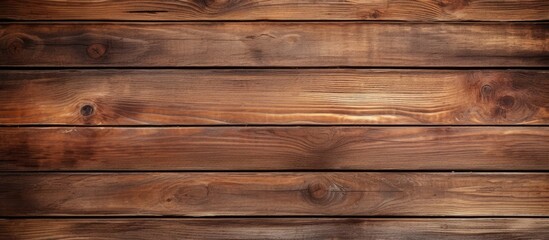 A closeup of a hardwood plank wall with brown tints and shades, showcasing a wood stain pattern. The blurred background highlights the beauty of the wood flooring