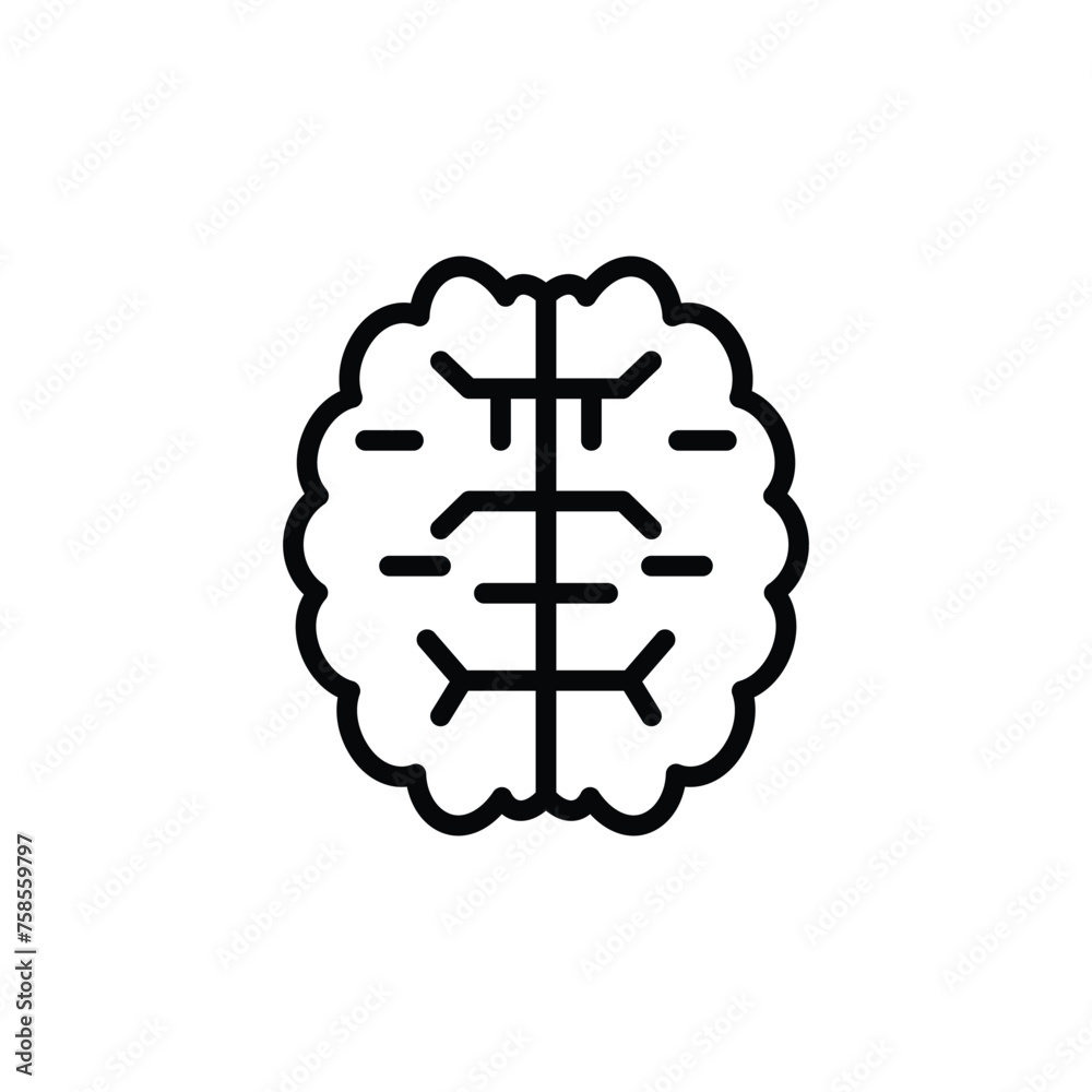 Poster brain logo icon