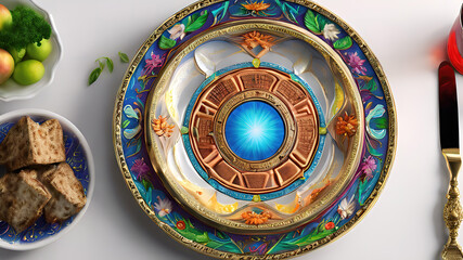 Obraz premium Eyecatching Hand-drawn happy passover concept