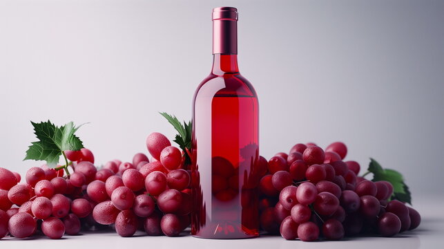 Good natural grape wine : Drinks. AI Generative.