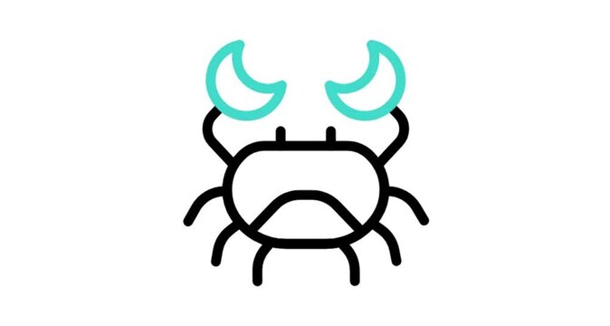 illustration of a scorpion icon animation video