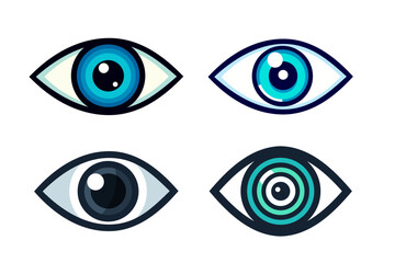 Eye icon - eye symbol. flat eye sign vector
