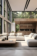 Modern Minimalist Design of a Living Space - A DZ Architecture Concept