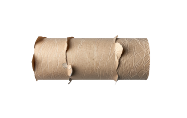 Toilet paper depletion isolated on transparent Background
