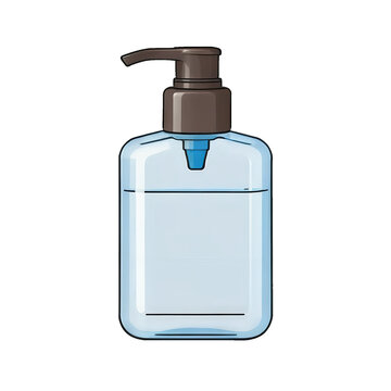 recommend clip art: Hand Sanitizer Hand Drawn Cartoon Style Illustration