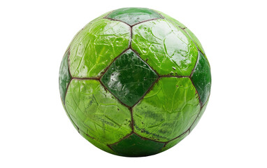 Verdant Football Orb isolated on transparent Background