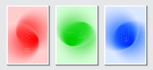 Cover design with blurred modern abstract gradient background. Modern design patterns for brochure and poster. EPS vector illustration.