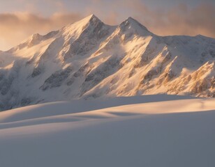 Snow-covered Mountain with Skiers and Snowboarders
