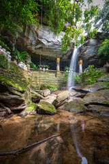 Waterfall in the Wat Tham Heo Sin Chai, Khong Chiam District, Ubon Ratchathani, Thailand