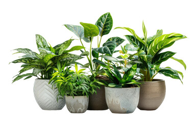 Potted Plants isolated on transparent Background