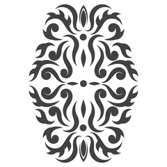 Damask decorative element vector