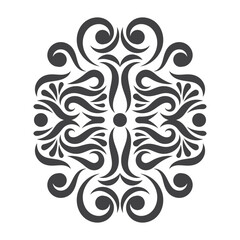 Damask decorative element vector