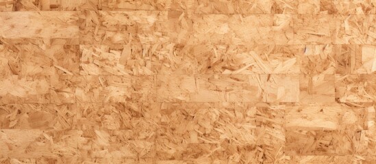 A closeup of brown cork flooring with a wood stain pattern resembling hardwood. The beige tones give it a warm and cozy feel