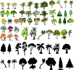 different tree vectors ,Even More Ultimate Tree collection