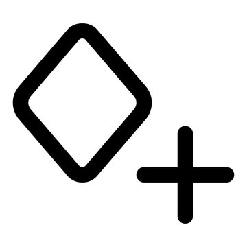 Add keyframe icon in outline style. Simple sequence vector illustration &mdash; pixel-perfect icon.
