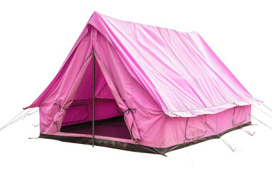 Tent in Shades of Pink isolated on transparent Background